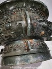 12 8  Western Zhou Dynasty Marked Bronze Ware Dragon Beast Pattern 2 Ear Censer