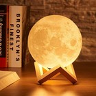 Led Moon Night Light 3d Star Lamp Usb Touch Control Bedroom Decor Gift