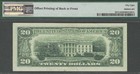 Dark Offset Printing Error  20 1981 Pmg Choice Au 58 Federal Reserve Note 