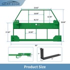 4000lbs Skid Steer Pallet Fork Attachment 46  Frame W 48  Blades Fits Jd Loaders