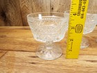 4 Vintage Mcm Anchor Hocking Wexford Glass Dessert Cups Sherbet Dishes--vg 