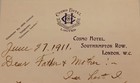 5 Vintage Original Handwritten Letters Envelopes 1911-1929 Cosmo Hotel London