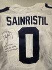 Mike Sainristil Signed Game Used Michigan Wolverines Jordan Authentic Jersey Bas