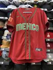 Mexico World Baseball Classic Wbc Burgundy Stitched Jersey  sz M 