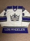2005-06 Tom Kostopolous Los Angeles Kings Game Worn Away Jersey