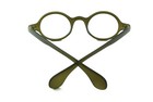 Vintage Small Round Green Eyeglass Frames Full Rim Glasses Spectacles Rx Able