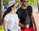 His And Hers Song Tees   Custom Song Text Tee   Matched Music Tee Unisex