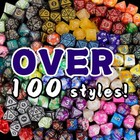 Qmay Mystery Dice Box - 42 Pcs Polyhedral Dice   6 Pcs Dice Display Tubes