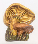 Vintage Duncan Ceramics Mushroom Wall Hanging Plaques Set 3 70s Decor