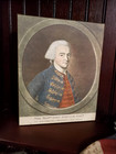 Vintage Primitive Colonial Style American Patriotic John Hancock Portrait Sign