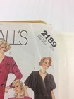 1985 Easy Mccalls 2189 Vtg Sewing Pattern Womens Dress Top Skirt Belt  Size 18 5
