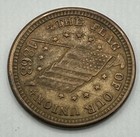 1863 The Flag Of Our Union Shoot Him On The Spot Dix Patriotic Civil War Token