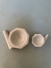 2 Vintage Porcelain Mortar And Pestles  never Used   1960s