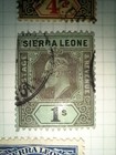 Sierra Leone Kgv 1912-1935 Stamp Album Page Used Hinged Silver Jubilee