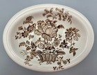 Vintage Soap Dish Charlotte Royal Crownford Ironstone England Brown Ec