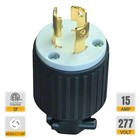 10pack Nema L7-15p Twist Lock Male Plug Connector 15 Amp 277 Volt 2 Pole 3 Wire