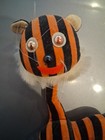 Vtg 1960s Dakin Dream Pets Mod Tiger Velveteen Stuffed Sawdust Japan Clean 