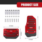 Eratus 2 Pcs Car Pedals  Throttle Brake Non-slip Foot Pedal Cover Set  Alloy Ant