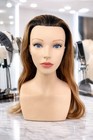 24   Training Mannequin Head With 100  Real Human Hair  Cosmetology Practice 