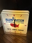 Vintage Dualite Advertising Clock Alumination Smith Lumber Co 16    Works