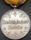    9537    German Saxony Friedrich August In Silver Medal Friedrich A  Medaille Ww1