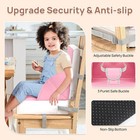 Toddler Booster Seat For Dining Table  Portable Kids Khaki Baby