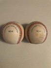 2 Vtg Rawlings Official American League Mlb Baseball Gene Budig President Ro-a