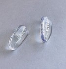 New Replacement Screw-in Nose Pads For Prada Eyeglasses sunglasses Silver 1 Pair
