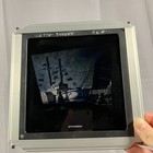 Vtg Disney Rear Projection Slide Paddle Steamboat Dock Wharf Concept Art Style