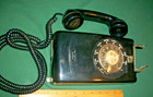 Bell System Western Electric Rotary Dial Wall Phone Black 1982 - Untested
