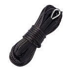  Synthetic Winch Rope  1 4  X 50ft 10000 Lbs Winch Cable Line With Protective 