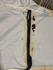 Pottery Barn Kids Jackson Crib Bed Skirt Whales Fish Cotton Blue Nautical