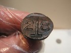 Antique Vintage Copper Railroad Date Nail Tack 1928 Rail Design Or  t  Very Rar