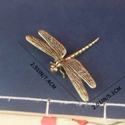 Dragonfly Brass Cooper Figurines Miniatures Tabletops Statues Home Decor 5x7 Cm