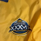 Vintage Super Bowl Xxxvi Jacket Mens 2xl Yellow Nfl Football Event Staff 2000s