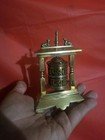 Antique Copper Brass Tibetan Buddhist Prayer Wheel Tabletop