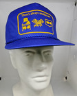 Vintage 90s Wd40 Auto Plus Parts Racing Snapback Hat Cap Royal Blue