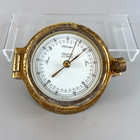 Weems   Plath Vintage Brass Marine Barometer - Made In Germany 1940s