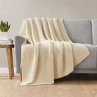 50 x60  Bree Knit Throw Blanket Ivory