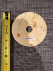 Antique Chinese White Colored Carved Bi Disc Old Jade