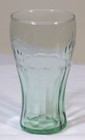 Libbey Colored Green Coca Cola Glass 4 1 2    Small Clear Glass