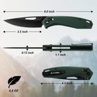 Flissa Tactical Folding Pocket Knife Axis Lock 3 5  D2 Steel Blade G10 Handle Us