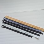 Lot Of  3  Neckline Nylon Coil Zippers    2  Necking Opening Metal Zippers