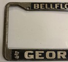 Rare Vintage Bellflower California License Plate Frame From George Chevrolet Ca