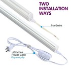 4ft Utility Led Shop Light Linkable T5 Integrated Tube Bulb 20w 6000k With Switc