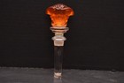 Rosenthal Versace Glass Bottle Stopper Colour Amber W Box Medusa Wine