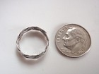 Rope Style Weave 14 Mm Toe Ring Adjustable 925 Sterling Silver 