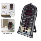 Digital Azan Clock Led Prayer Wall Clock Islamic For Home Office Mosque Clock Us
