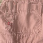 Dickies Girls Pink Canvas Overall One-piece  Adjustable Straps Pockets Xs