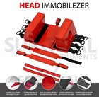 Emergency Spine Board Reusable Head Immobilizer For Backboard W straps A quality